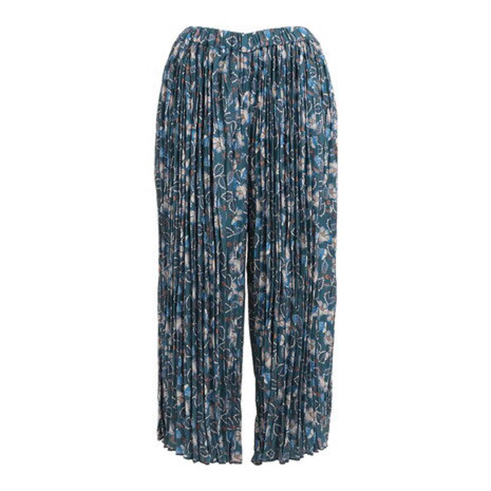 クローバーリーフ(LOVERS' LANE 45)(レディース)花柄ギャザーガウチョパンツ XE12801256-GRN