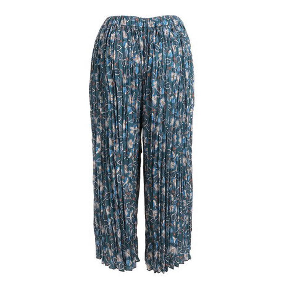 クローバーリーフ(LOVERS' LANE 45)(レディース)花柄ギャザーガウチョパンツ XE12801256-GRN