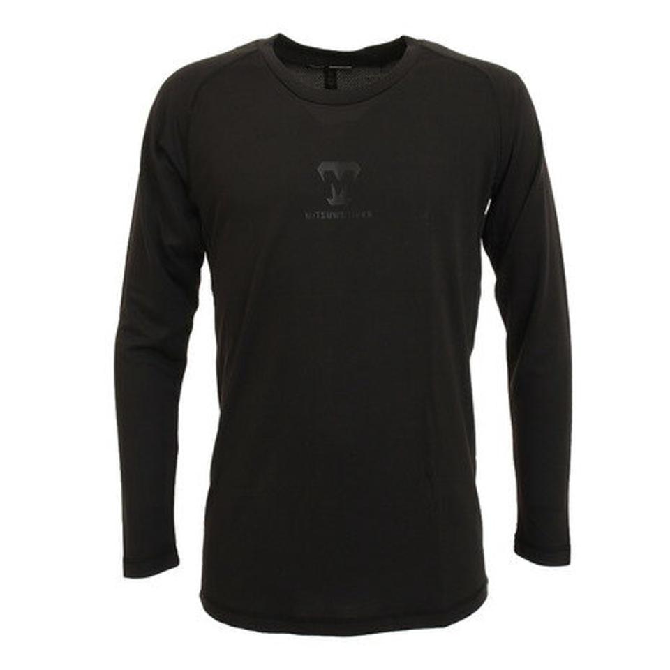 美津和タイガー（mitsuwa-tiger） 野球 アンダーシャツ セミフィット ラウンドネック 長袖 インナー シャツ MT7HSA59-090 （メンズ）