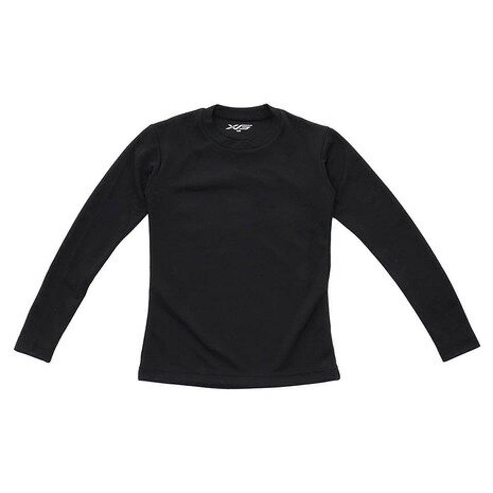 【2点10％OFFクーポン! 24日迄】エックスティーエス（XTS）（キッズ）野球 アンダーシャツ ジュニア ドライプラス 長袖 インナー シャツ 724G5ES5961JR 黒