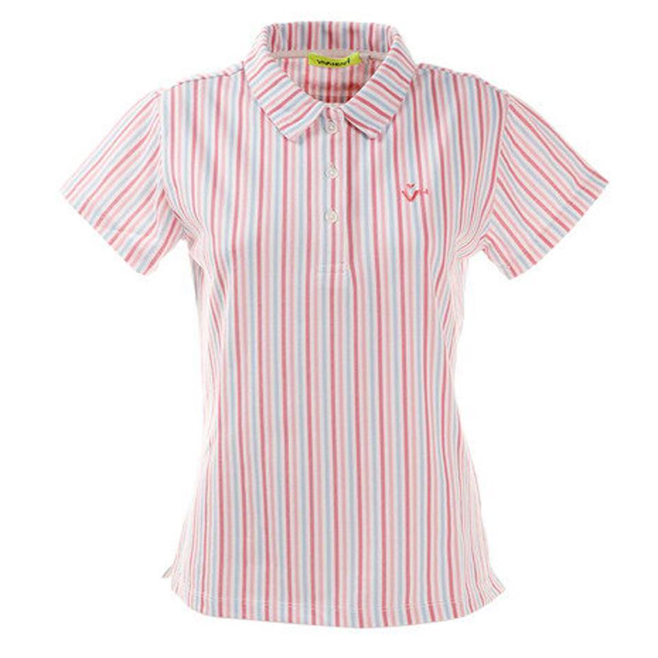 ビバハート（VIVA HEART） ゴルフウエア ポロシャツ レディース ストライプポロシャツ 012-22445-074 （レディース）