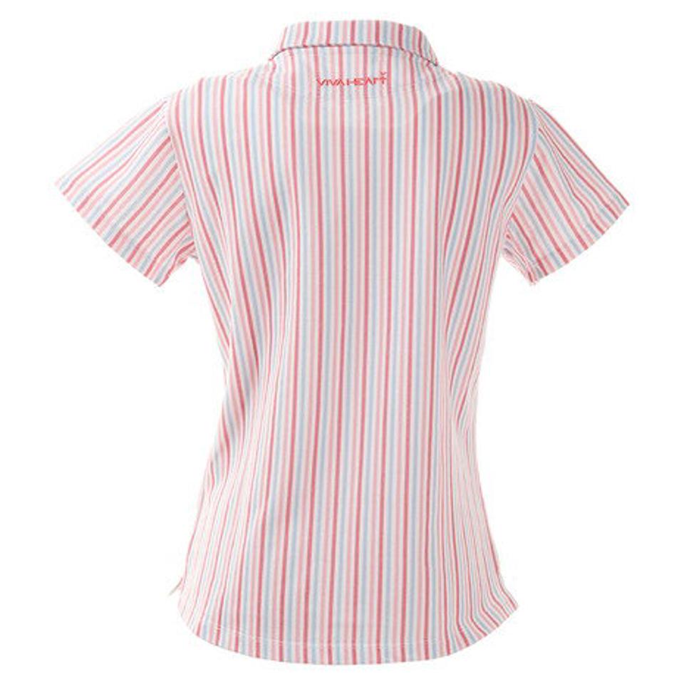 ビバハート（VIVA HEART） ゴルフウエア ポロシャツ レディース ストライプポロシャツ 012-22445-074 （レディース）