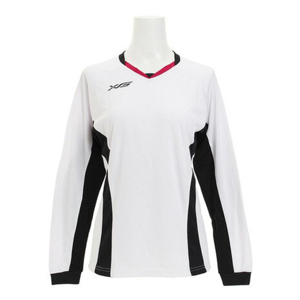 エックスティーエス（XTS） 長袖プラクティスシャツ 761G6CD3415 WTBK 【バレーボールウェア スポーツウェア レディース】 （レディース）