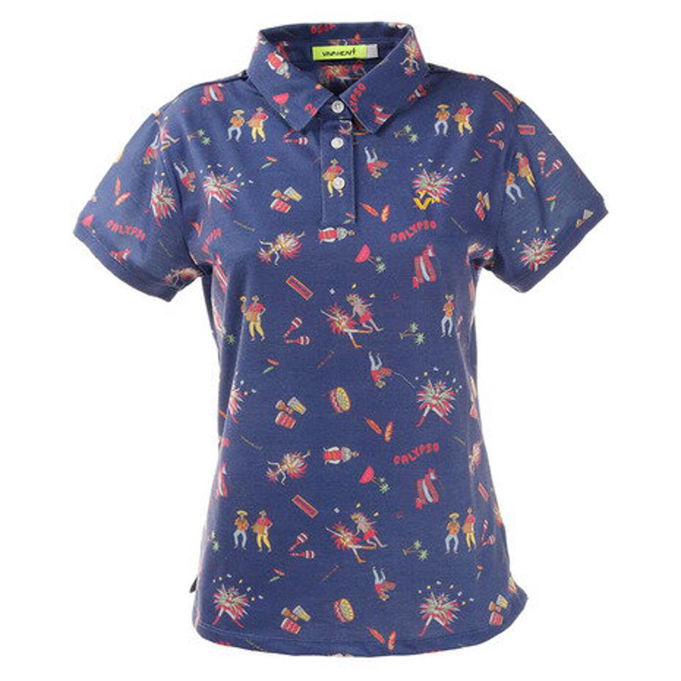 ビバハート（VIVA HEART） ゴルフウエア ポロシャツ レディース カーニバル柄ポロシャツ 012-22443-098 （レディース）