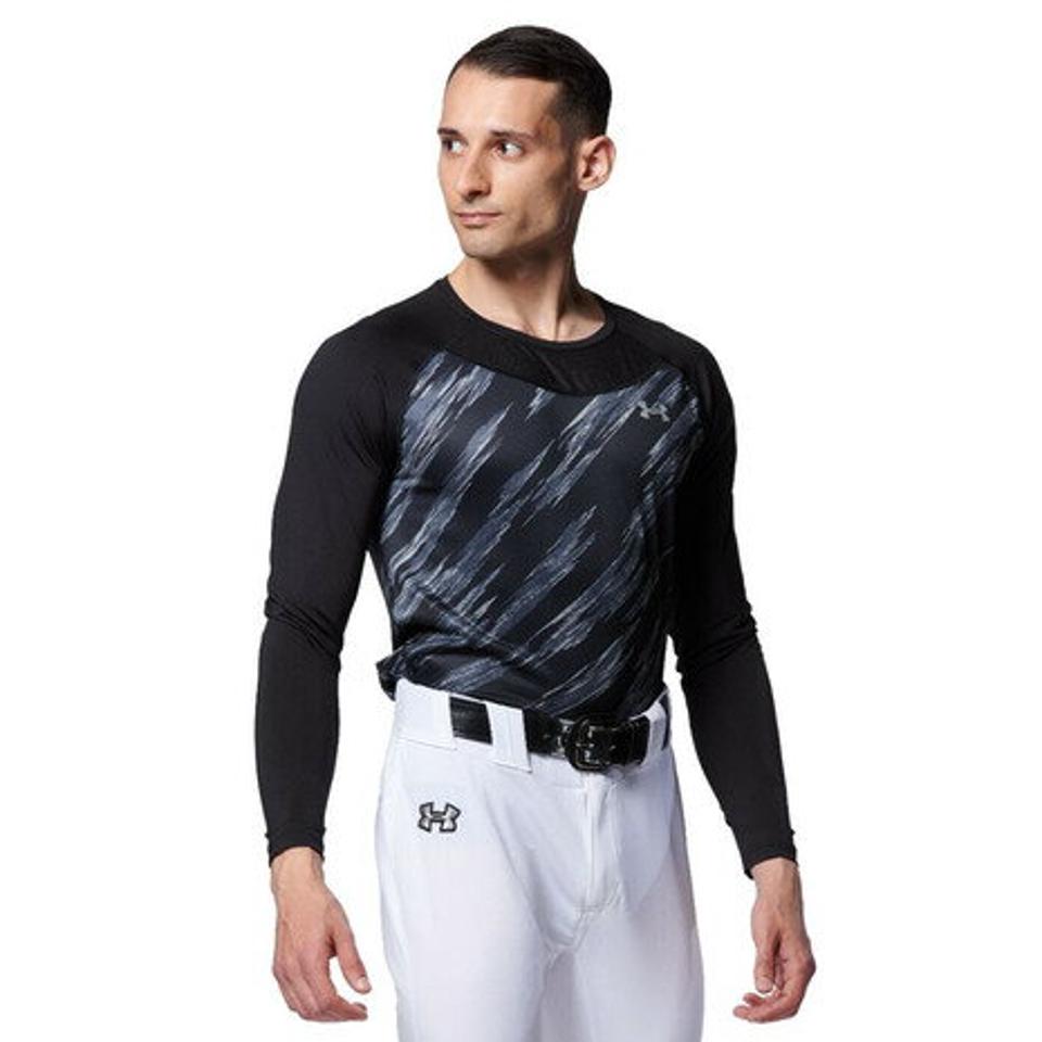 アンダーアーマー（UNDER ARMOUR） 野球 アンダーシャツ フィットコンフォート ノベルティ ロングスリーブ 1364470 黒 （メンズ）