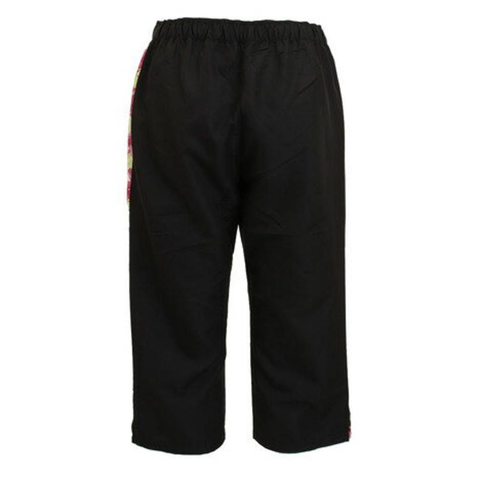 ルコック スポルティフ（Lecoq Sportif）（レディース）クロスクォーターパンツ 七分丈 QMWNJG22MA BLK ショートパンツ ハーフパンツ 短パン