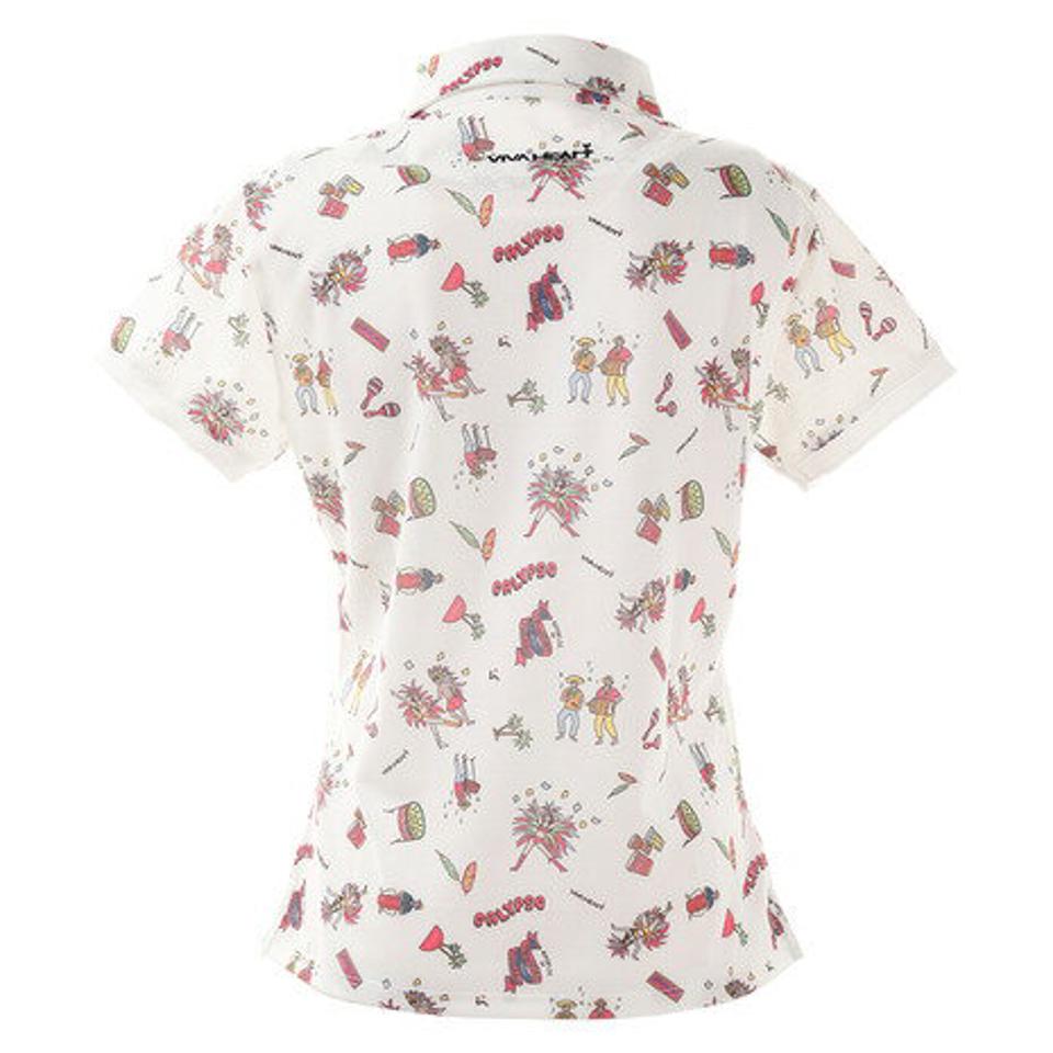 ビバハート（VIVA HEART） ゴルフウエア ポロシャツ レディース カーニバル柄ポロシャツ 012-22443-005 （レディース）