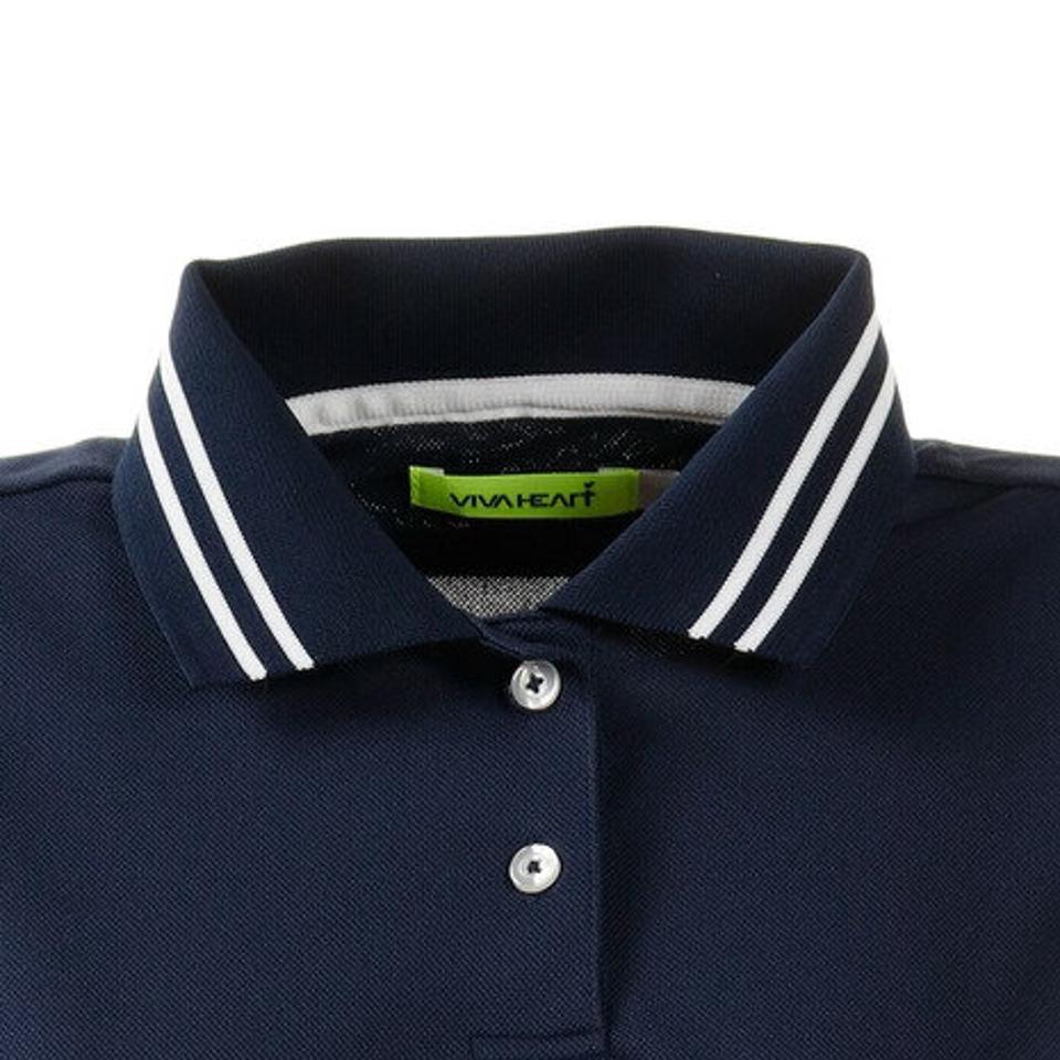 ビバハート(VIVA HEART) ゴルフウエア ポロシャツ レディース シンプルロゴ半袖ポロシャツ 012-22340-098 (レディース)