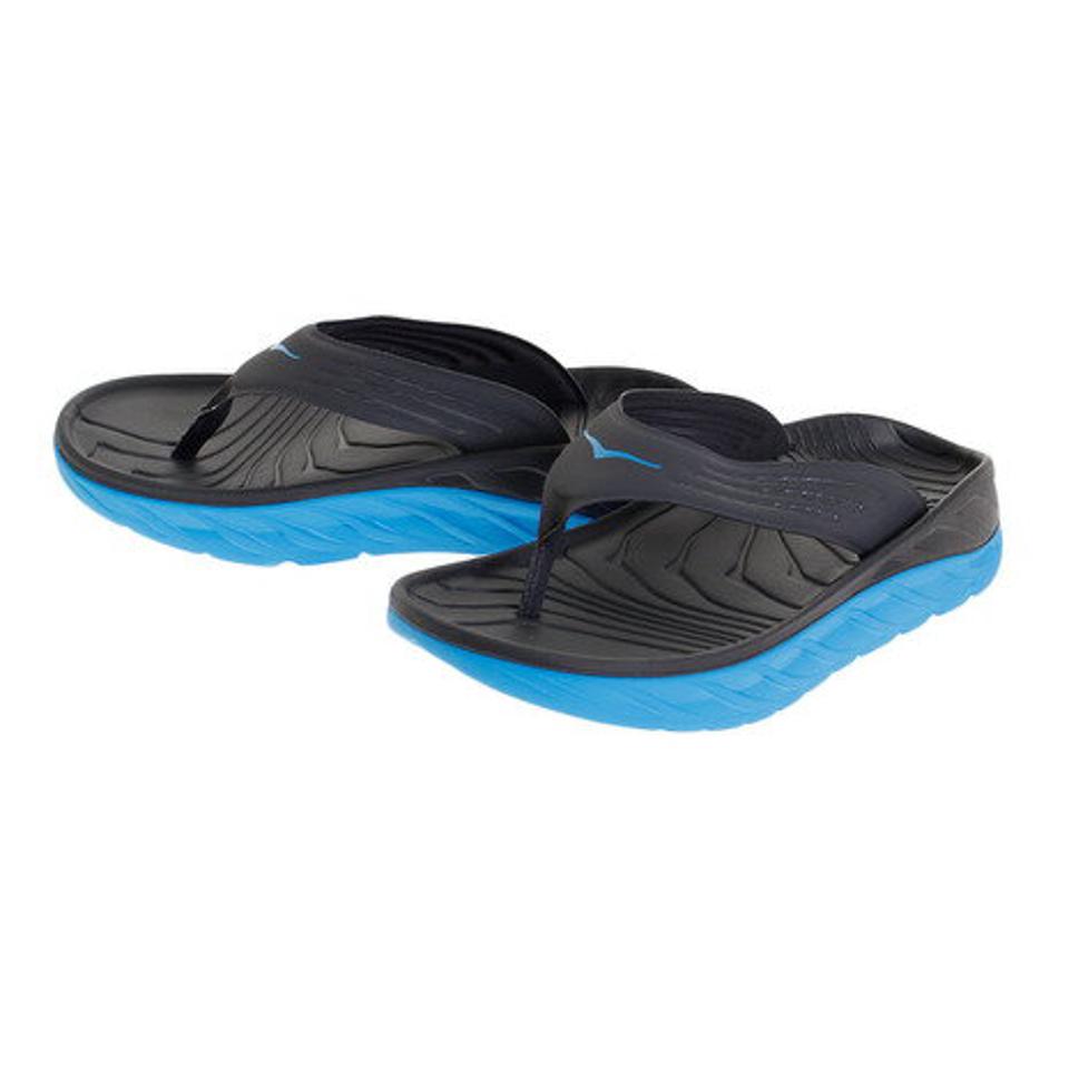 ホカ（HOKA） サンダル メンズ オラ リカバリー フリップ19 1099675-EDNB リカバリーサンダル 黒 / 青 （メンズ）