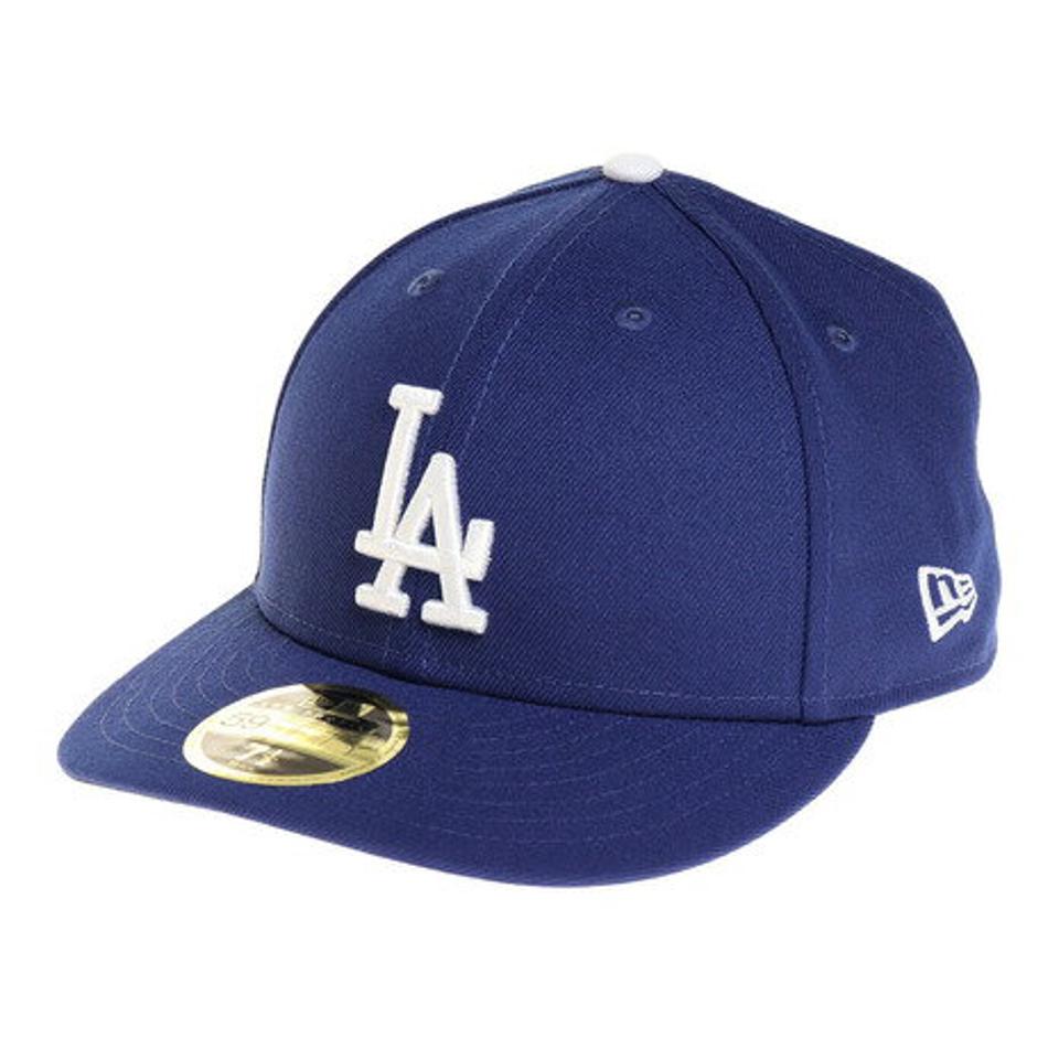 ニューエラ(NEW ERA) 帽子 キャップ LP 59FIFTY MLBオンフィールド ロサンゼルス・ドジャース ゲーム 青 11449298 日よけ (メンズ)