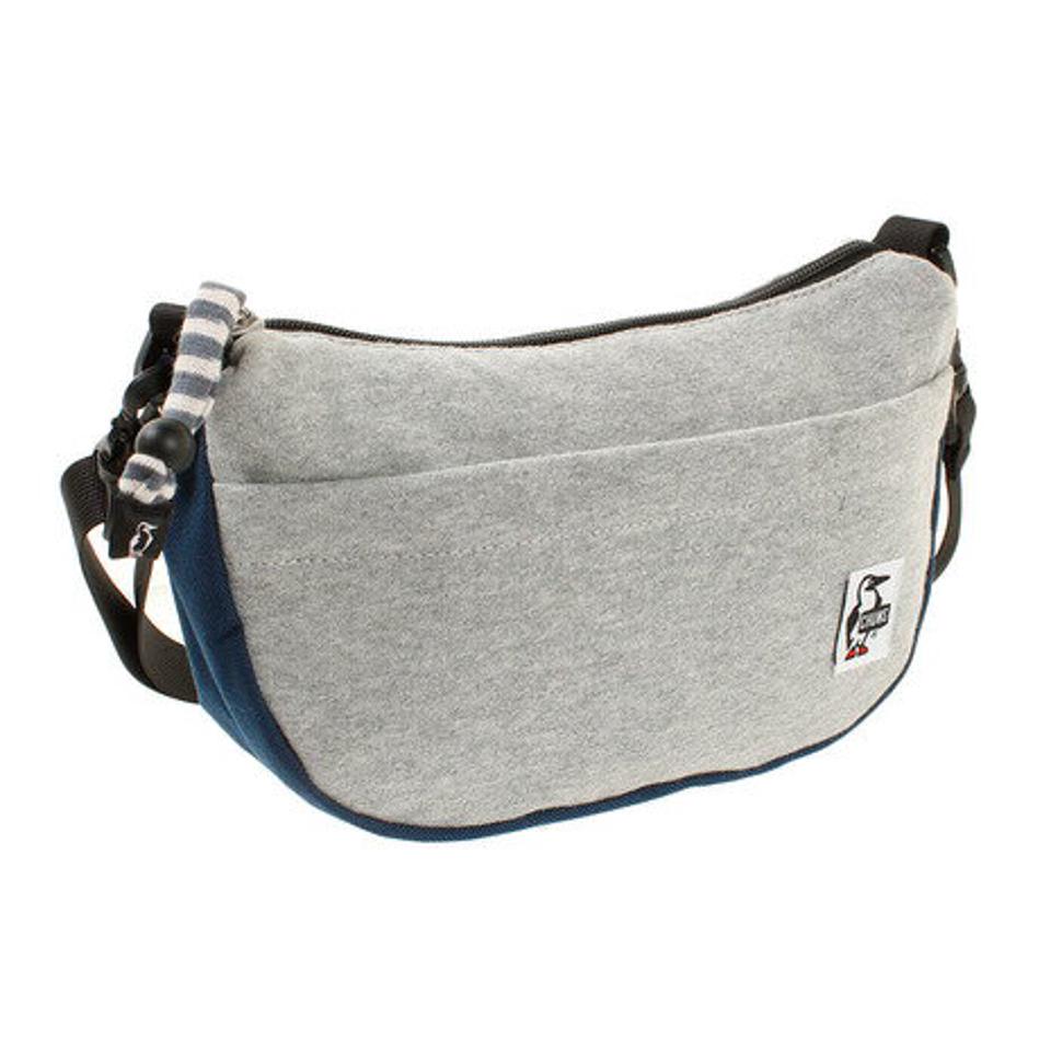 チャムス(CHUMS) バッグ ミニバナナショルダー スウェットナイロン CH60-2680 H-Gray/Basic Navy (メンズ、レディース)