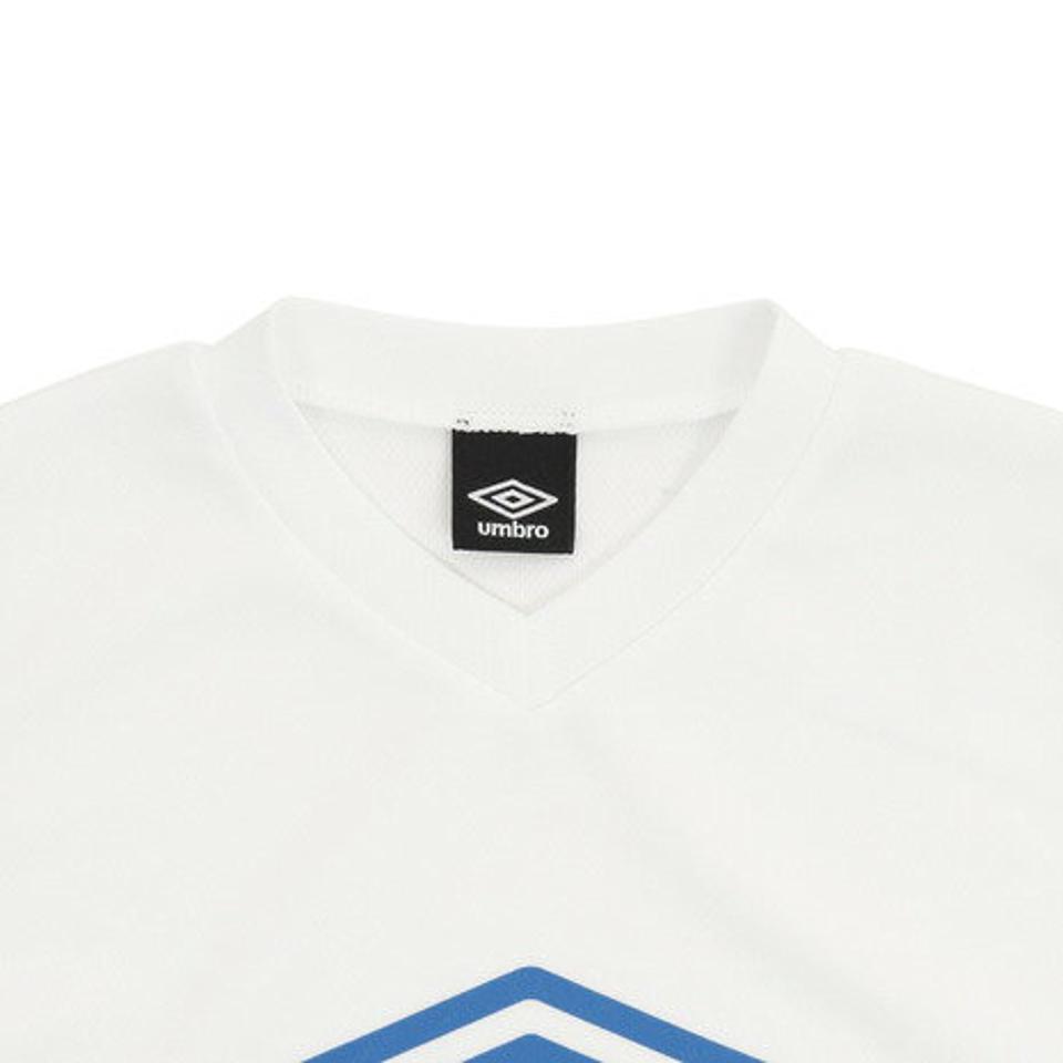 アンブロ（UMBRO） サッカーウェア ジュニア ノースリーブプラクティスシャツ UUJTJA66 WHT （キッズ）