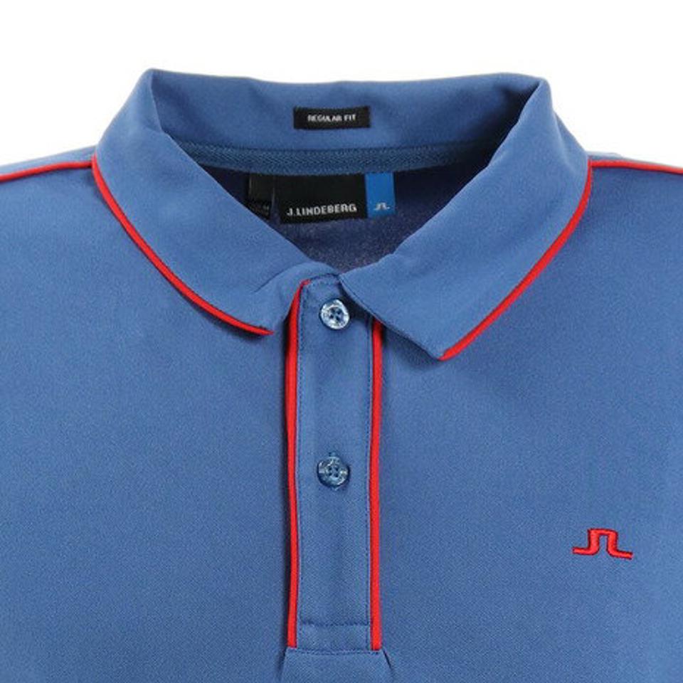 J.LINDEBERG ゴルフウェア TOMI Regular fit LUX PIQUE 半袖ポロシャツ071-29340-097 （メンズ）