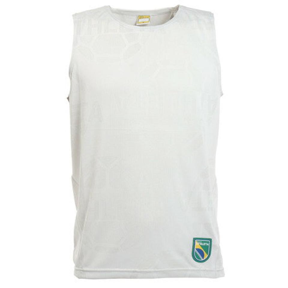 【10％OFFクーポン! 23日迄】アスレタ（ATHLETA）（メンズ）サッカー フットサルウェア ジャガードメッシュノースリーブシャツ 1090 WHT