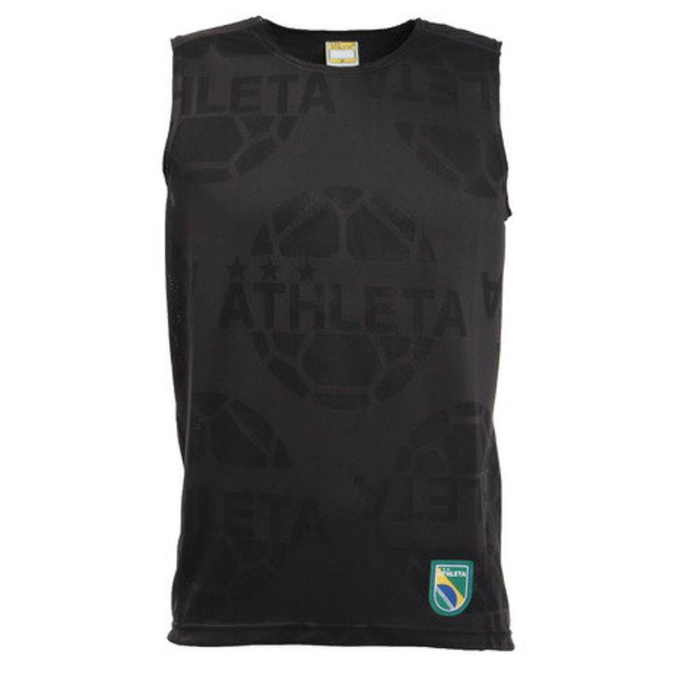 アスレタ（ATHLETA） サッカー フットサルウェア ジャガードメッシュノースリーブシャツ 1090 BLK （メンズ）