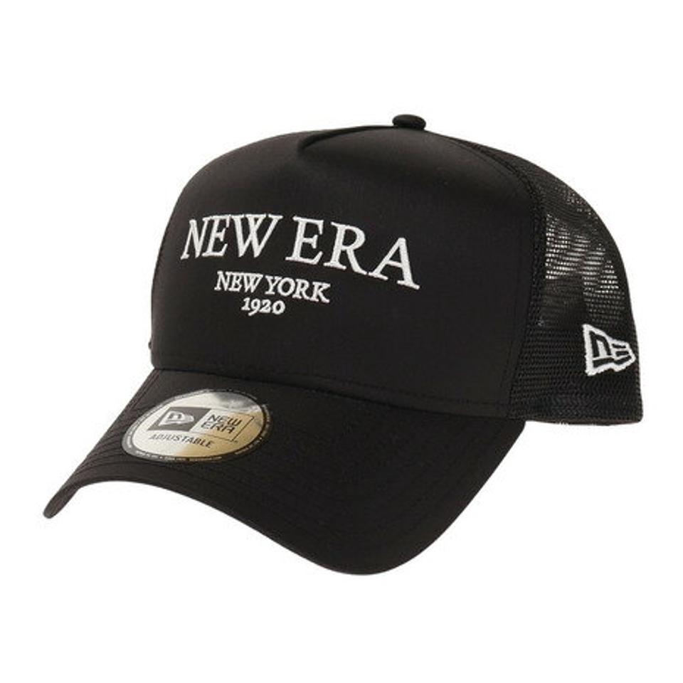 ニューエラ(NEW ERA)(メンズ)帽子 9FORTY A-Frame トラッカー タイプライター ルクス キャップ 13059186