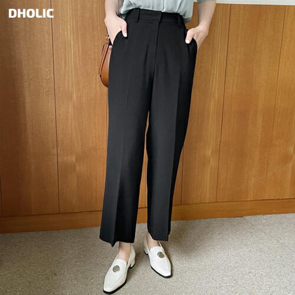 リネン混サイドスリットワイドスラックス・全3色・b66586 レディース 【pt】スラックス パンツ ズボン スリット ワイド 単色 無地 シンプル ベーシック 大人 カジュアル オフィスカジュアル リネン ハイウエスト 春 夏 韓国ファッション