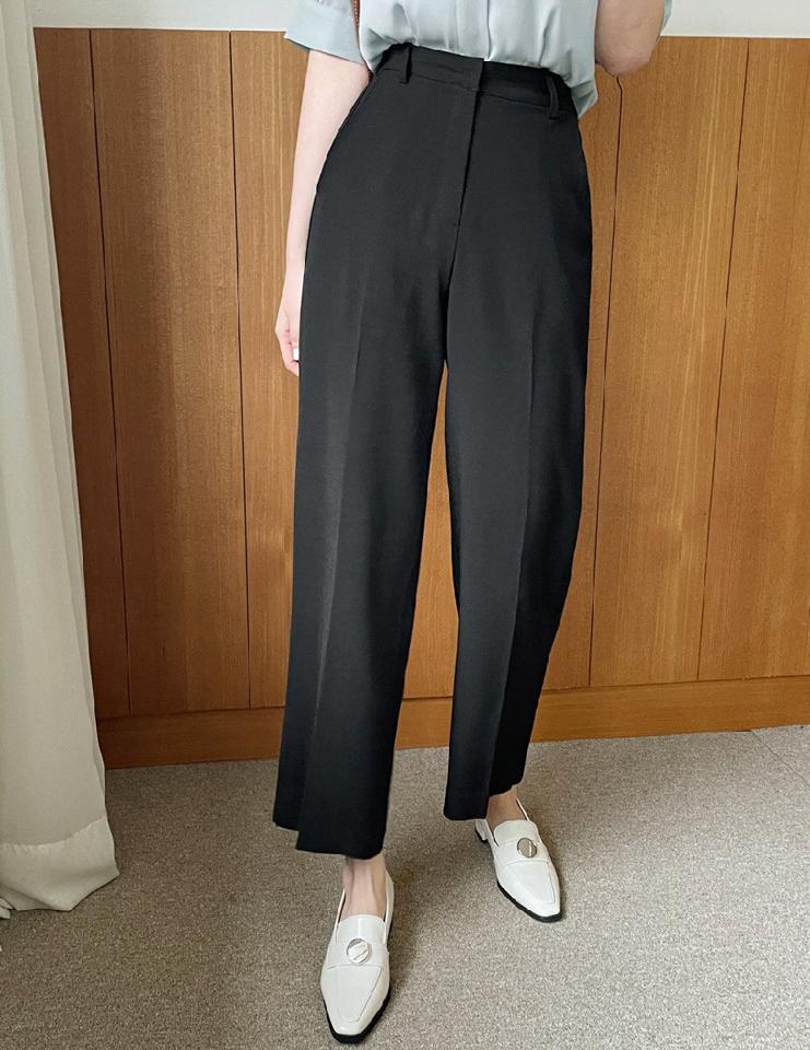 リネン混サイドスリットワイドスラックス・全3色・b66586 レディース 【pt】スラックス パンツ ズボン スリット ワイド 単色 無地 シンプル ベーシック 大人 カジュアル オフィスカジュアル リネン ハイウエスト 春 夏 韓国ファッション