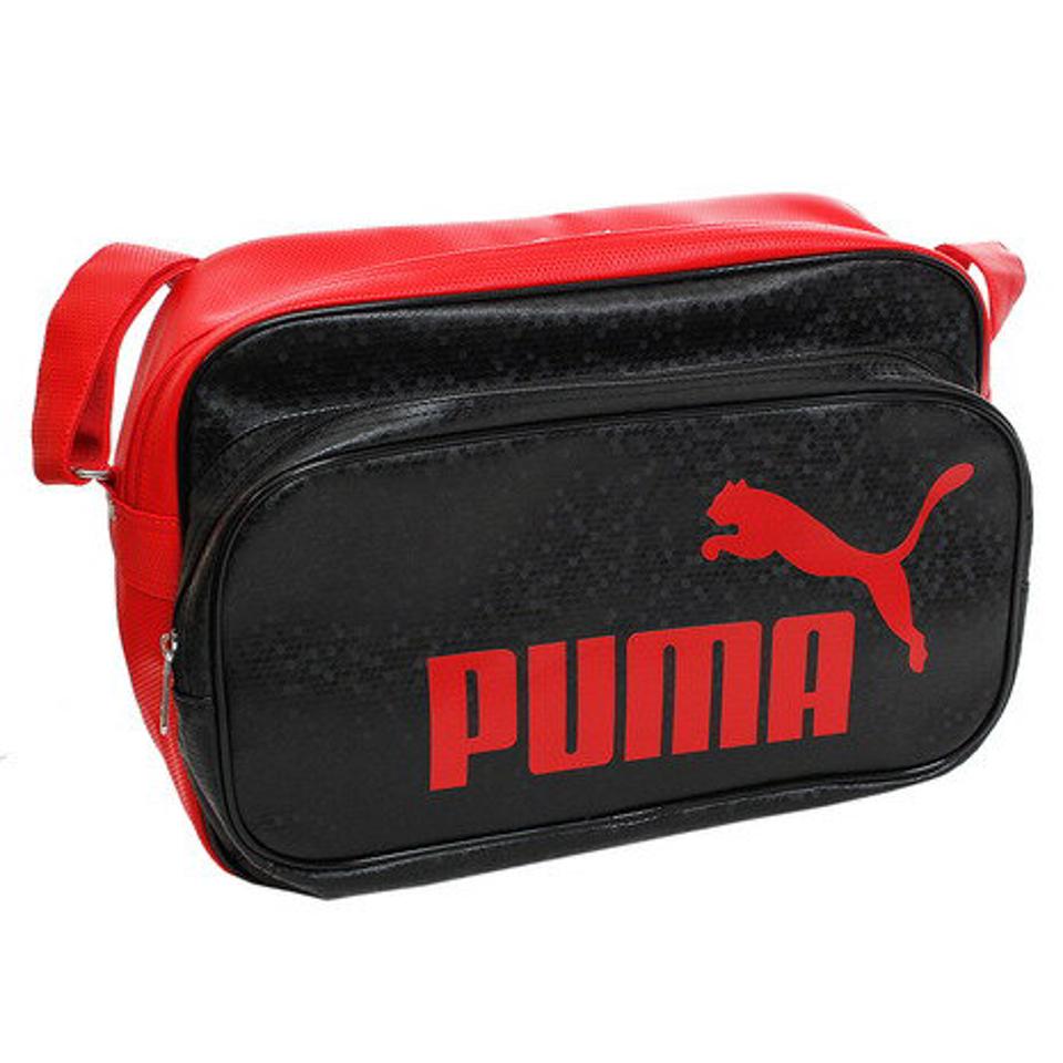 プーマ（PUMA） トレーニング PU ショルダー エナメルバッグ M 075370-02 BLK （メンズ、レディース、キッズ）