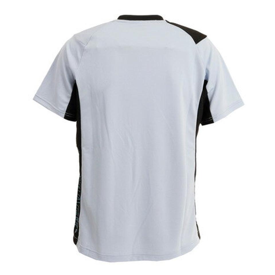 【10%OFFクーポン 対象ウェア2点以上購入で 5/5まで】デサント（DESCENTE） バレーボールウェア 半袖プラクテイスシャツ DVURJA56 WH （メンズ）