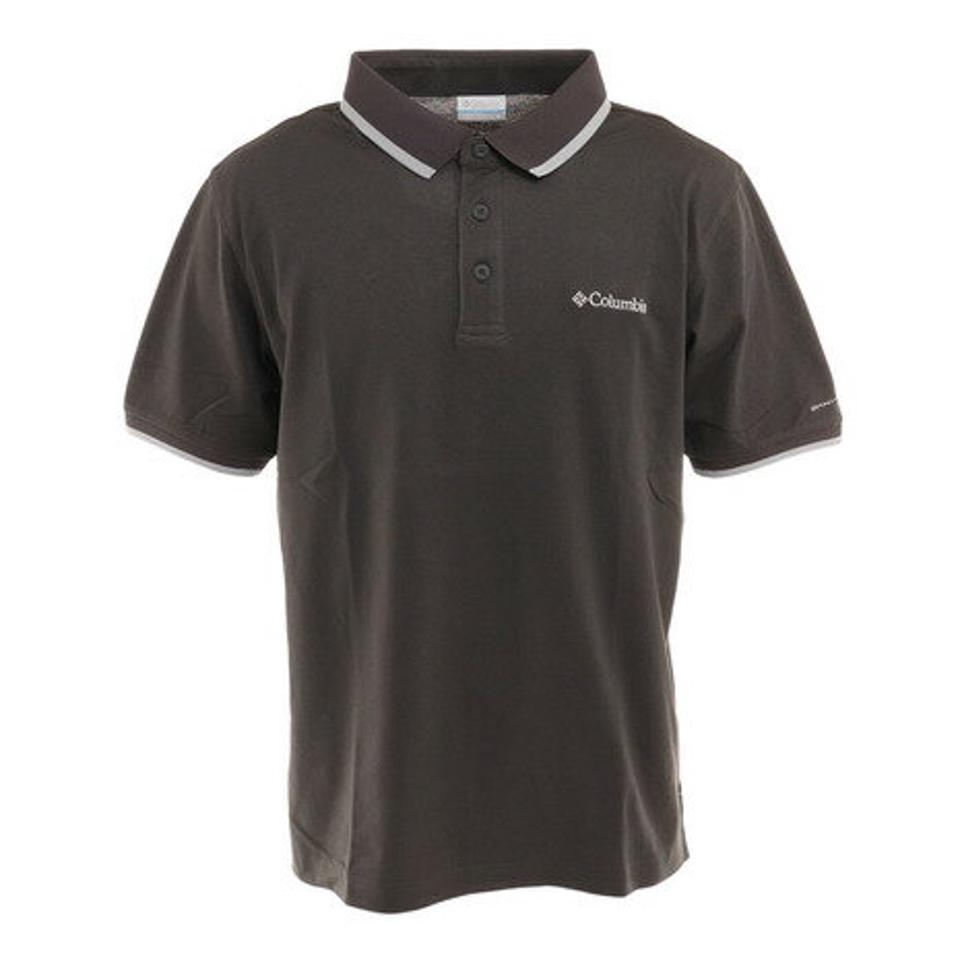 コロンビア（Columbia） 半袖ポロシャツ コウブドームビュットソリッドピケポロ AE0412 012 UVカット 吸湿 速乾 （メンズ）
