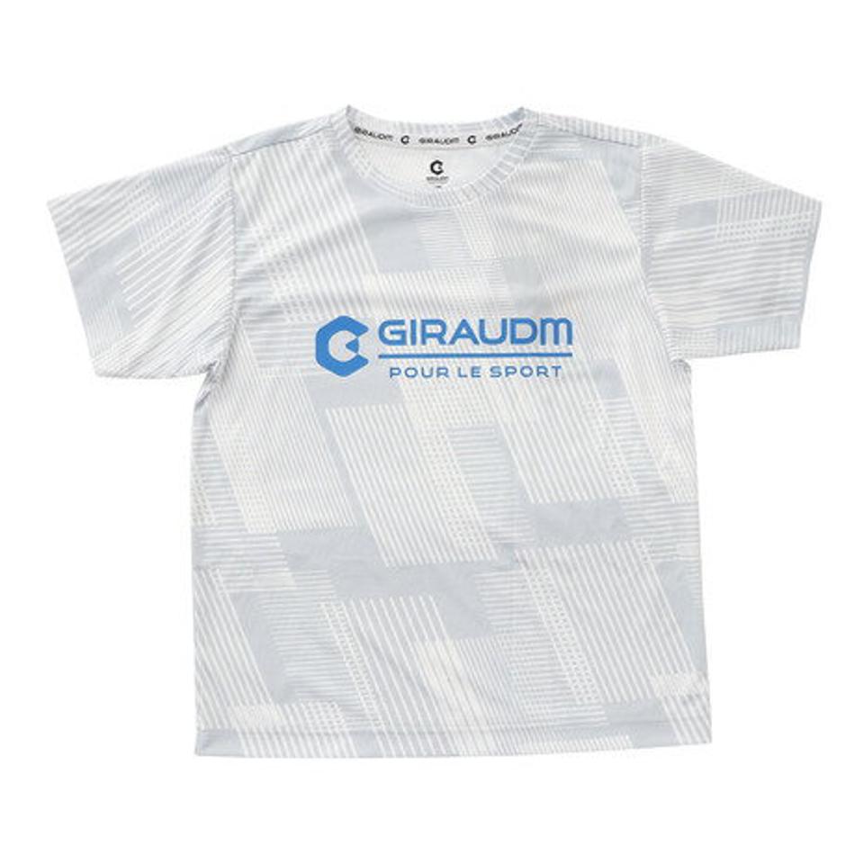 ジローム（GIRAUDM）（キッズ）ドライ 吸汗速乾 UVカット ジュニア Tスーツ 865GM1CD6722 WHT Tシャツ&ハーフパンツセット