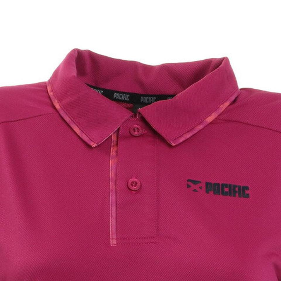 パシフィック（PACIFIC） テニスウェア レディース ドライプラス ラップトップエアー レオパードポロシャツ PT20FW465 PNK （レディース）