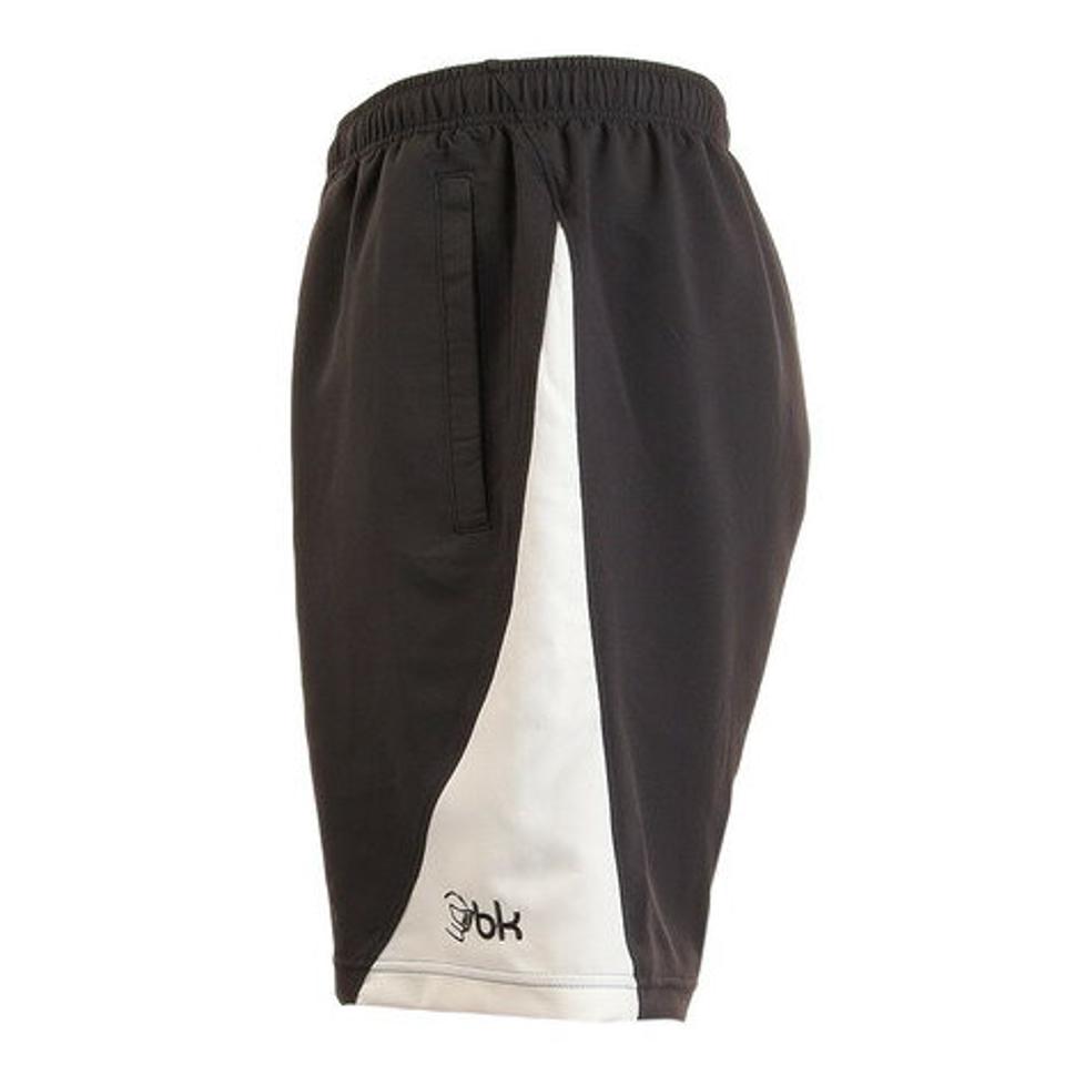 ブラックナイト（blackknight）（メンズ）バドミントンウェア ハーフパンツ S-2330-BLAWHT