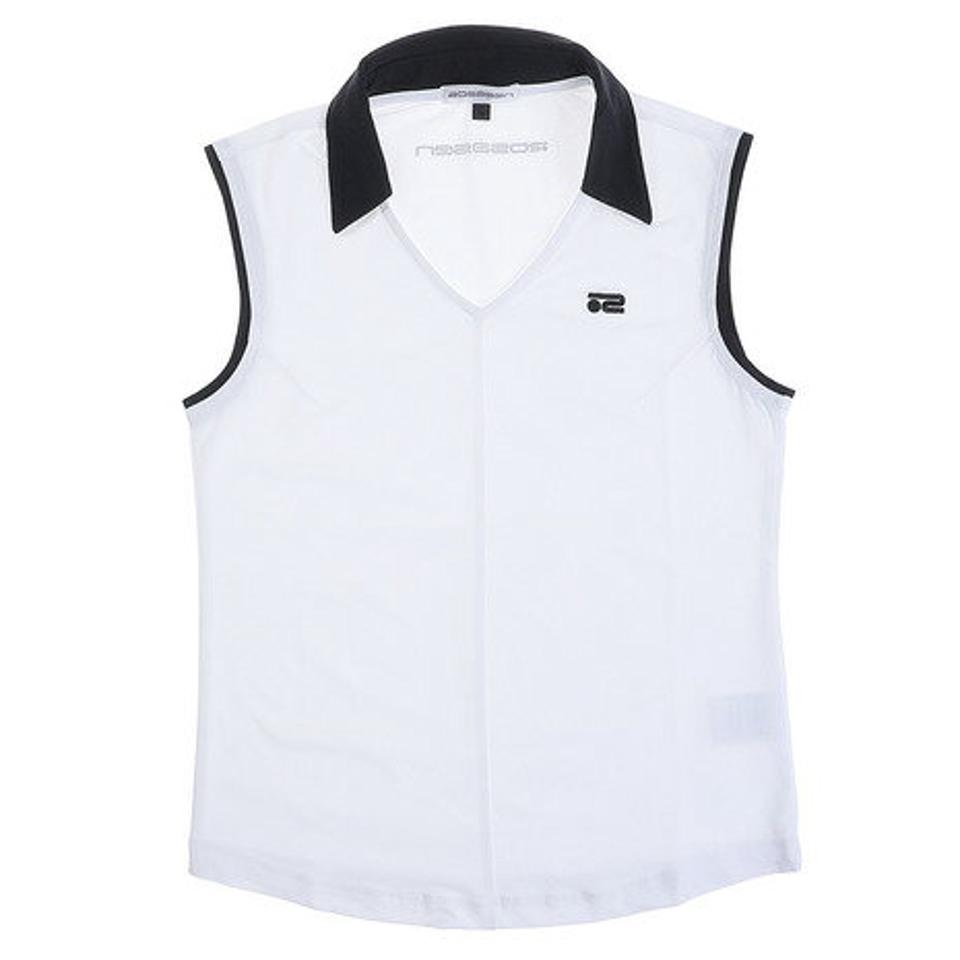 ROSASEN バイカラーノースリーブシャツ 048-22472-005 （レディース）