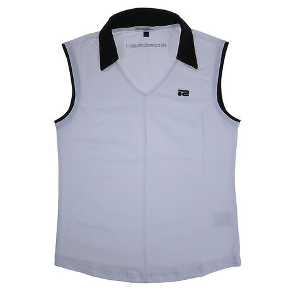 ROSASEN バイカラーノースリーブシャツ 048-22472-005 （レディース）