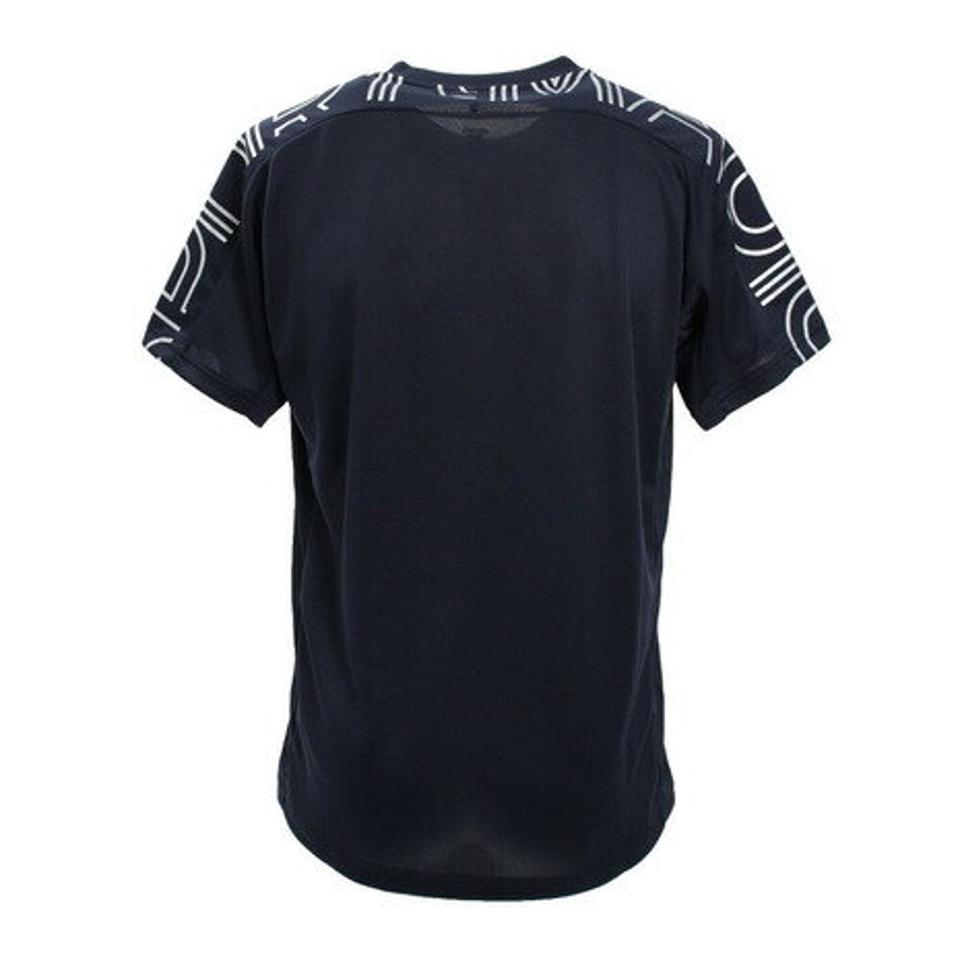 【10%OFFクーポン 対象ウェア2点以上購入で 5/5まで】デサント（DESCENTE） 半袖プラクティスシャツ DVUQJA51 NVSV （メンズ）