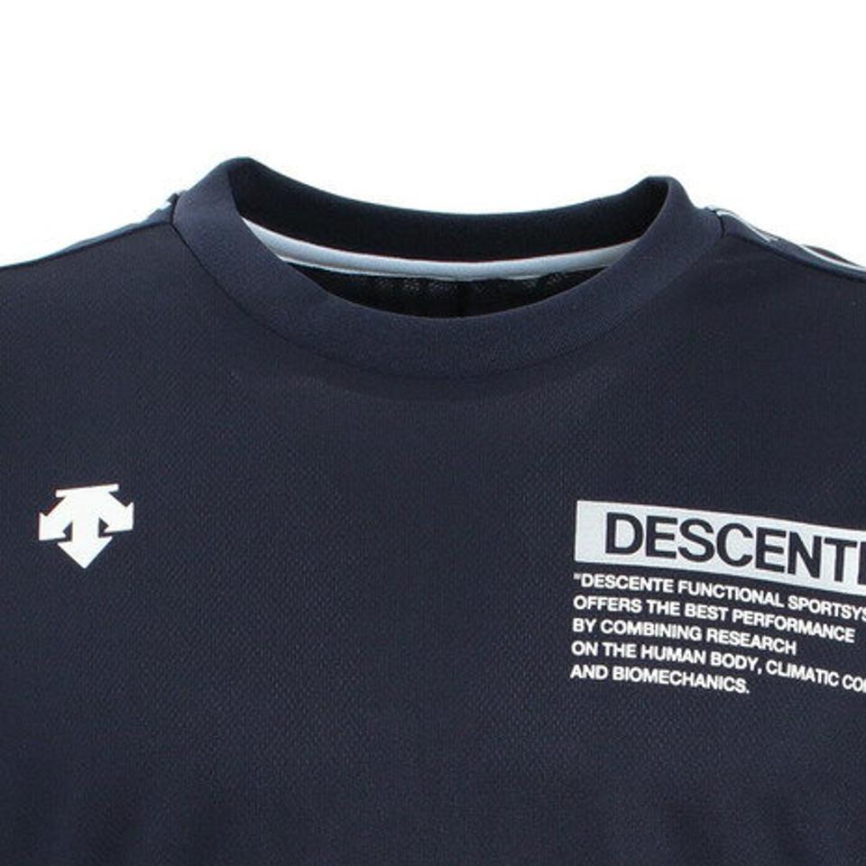 【10%OFFクーポン 対象ウェア2点以上購入で 5/5まで】デサント（DESCENTE） 半袖プラクティスシャツ DVUQJA51 NVSV （メンズ）