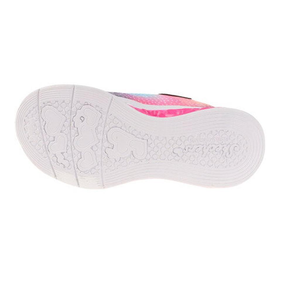 スケッチャーズ（SKECHERS）（キッズ） スニーカー ジュニア ネイビー ラベンダー フリッターハートライツ FLUTTER HEART LIGHTS 302315L