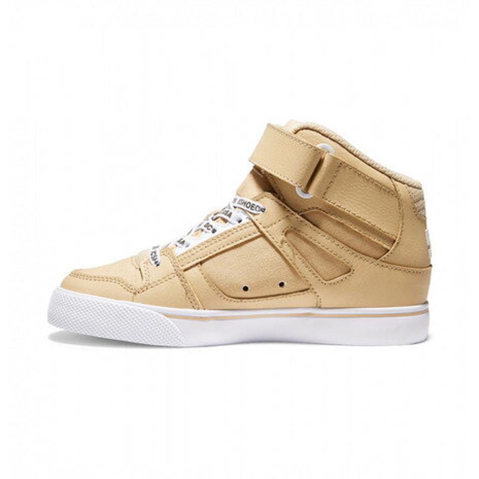 ディーシー・シュー（DC SHOE）（キッズ） Ksピュア ハイトップ Ks PURE HIGH-TOP SE EV SN キャメル ホワイトブラウン 22SP DK221009 キッズ スニーカー
