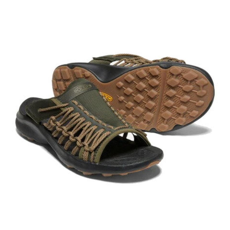 キーン（KEEN） ユニーク スニーク スライド フォレストナイト ブラック オリーブ 1026082 サンダル シューズ 靴 アウトドア キャンプ カジュアル （メンズ）