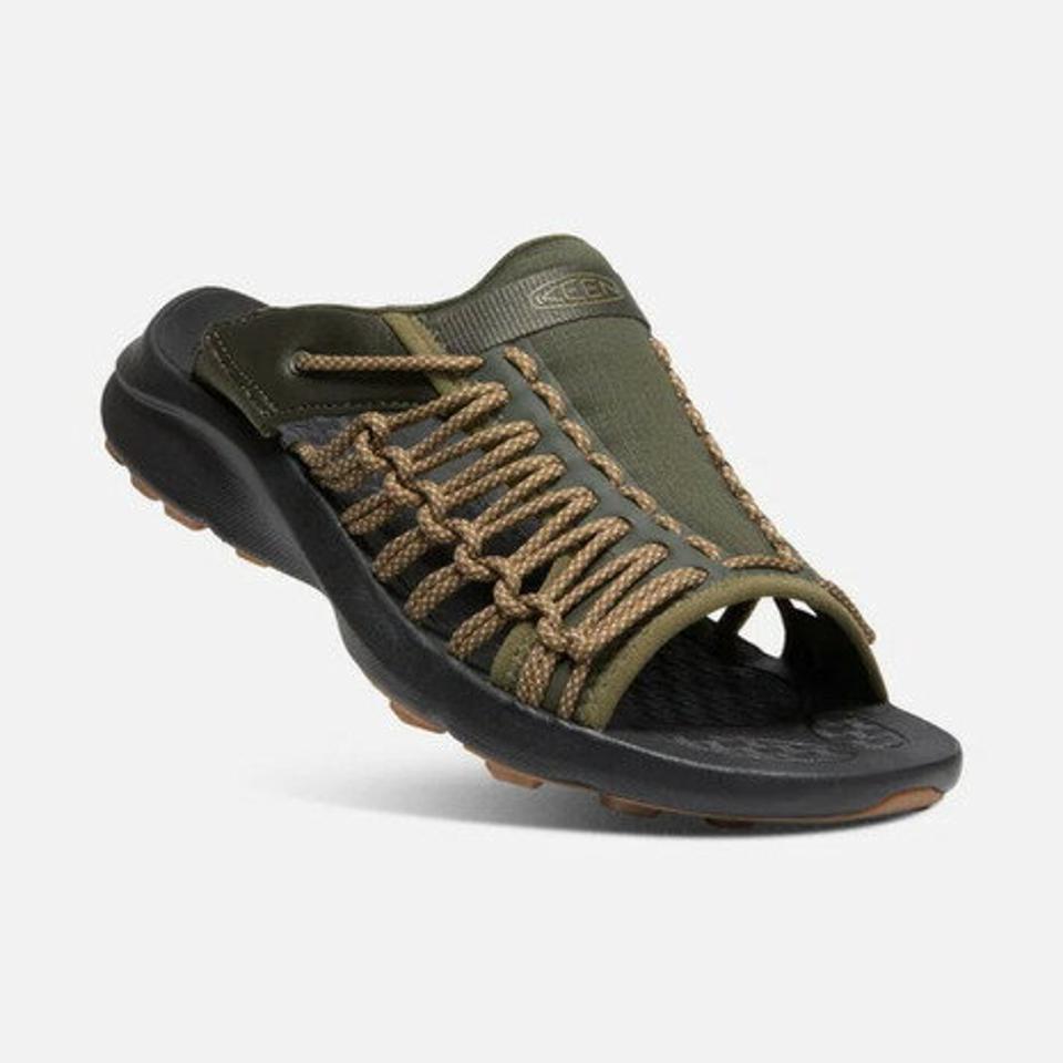 キーン（KEEN） ユニーク スニーク スライド フォレストナイト ブラック オリーブ 1026082 サンダル シューズ 靴 アウトドア キャンプ カジュアル （メンズ）