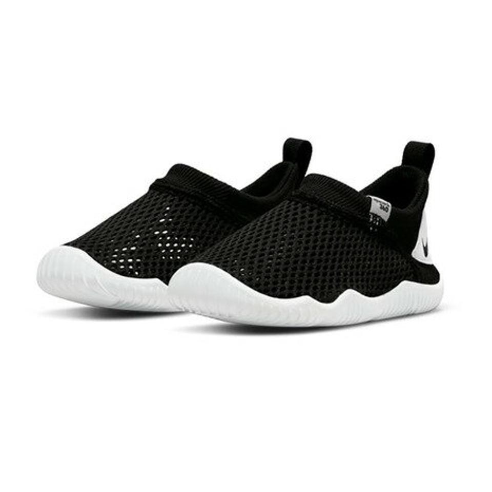 ナイキ（NIKE）（キッズ）スニーカー アクア ソック 360 TD ブラック ホワイト 943759-003 スリッポン ベビー 水陸両用 マリン 川 紐なし メッシュ