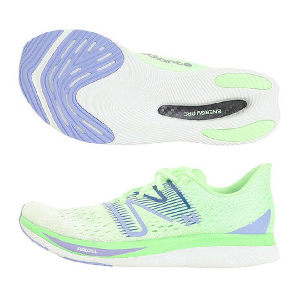 ニューバランス（new balance）（レディース）ランニングシューズ 緑 グリーン FuelCell SuperComp Pacer LW WFCRRLW B トレーニングシューズ 部活レディース