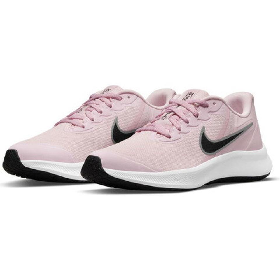 ナイキ（NIKE） スター ランナー 3 GS ピンク フォーム DA2776-601 ジュニア ランニングシューズ 子供靴 スポーツスニーカー 運動 マラソン （キッズ）