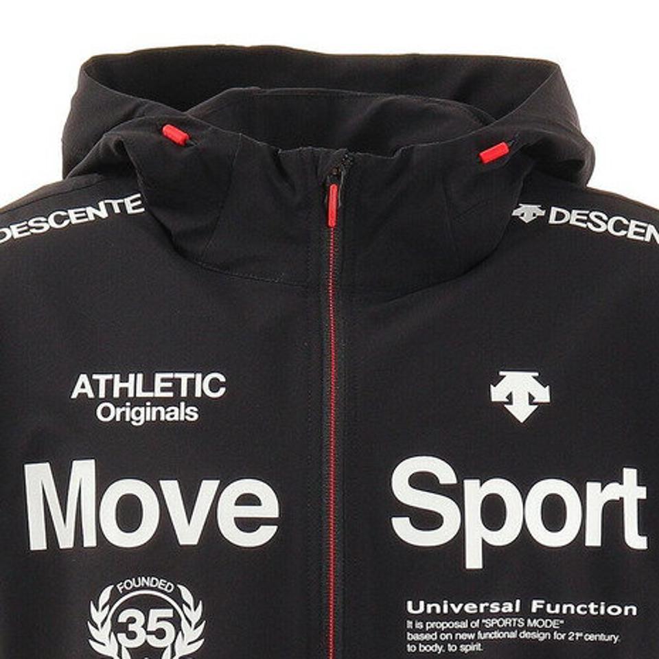 デサント(DESCENTE) ジャージ クロス エアリー フルジップパーカー DMMRJF12 BK (メンズ)