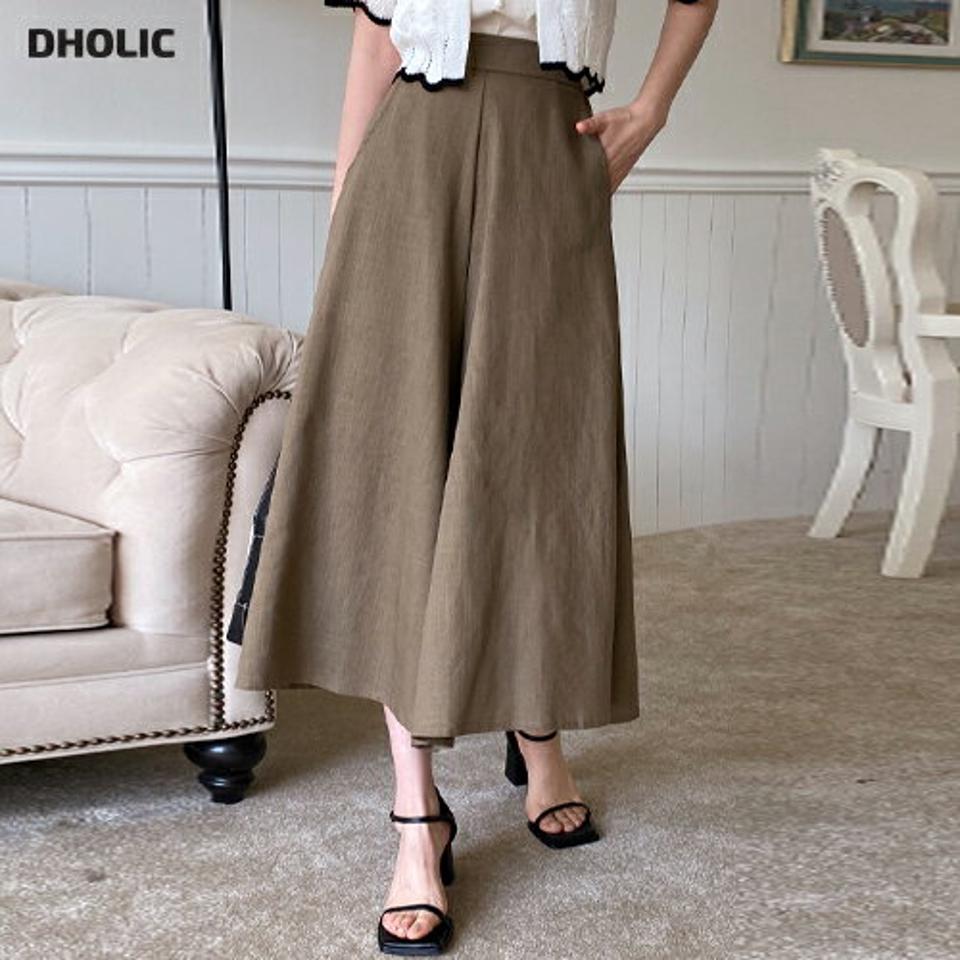 リネン混フレアパンツ・全3色・b67016 レディース 【pt】パンツ ズボン ワイドパンツ スカンツ フレア 単色 無地 シンプル ベーシック ラフ 体型カバー 大人 リネン ハイウエスト 春 夏 韓国ファッション