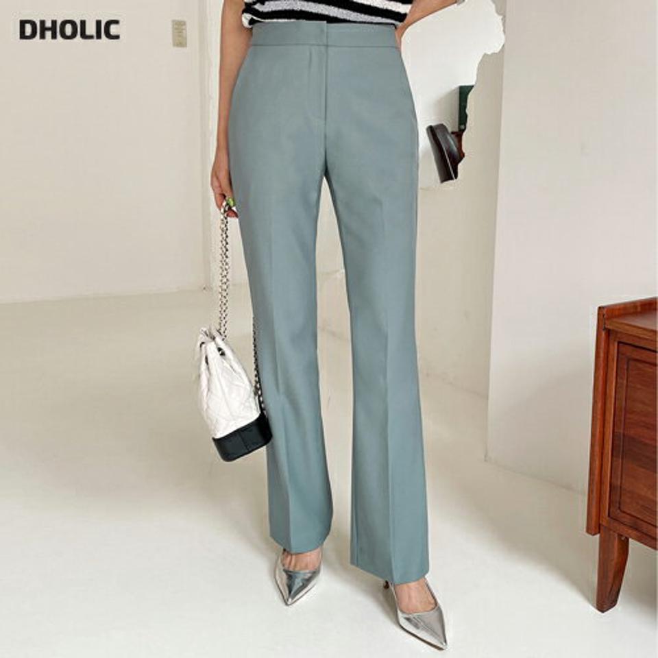 ストレートスラックス・全3色・t67214 レディース 【pt】スラックス パンツ ズボン ロングパンツ 単色 無地 シンプル ベーシック ストレート 大人 オフィスカジュアル カラーパンツ 水色 ダーツ 春 夏 秋 韓国ファッション