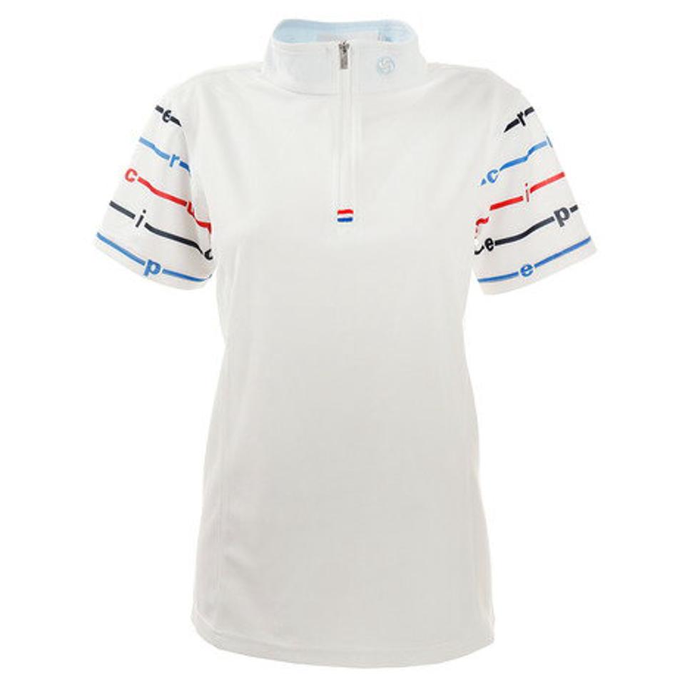 エピキュール(epicure) ゴルフウエア レディース 袖ボーダージップアップシャツ 152-22340-004 (レディース)