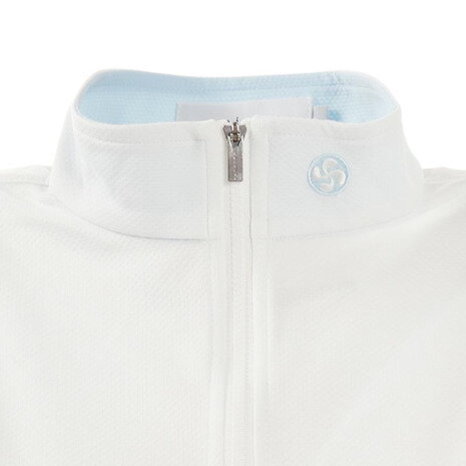 エピキュール(epicure) ゴルフウエア レディース 袖ボーダージップアップシャツ 152-22340-004 (レディース)