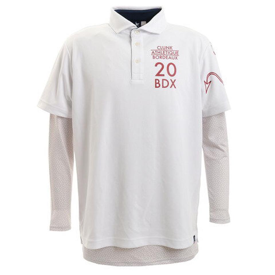 クランク(CLUNK) ゴルフウェア ポロシャツ メンズ 秋冬 アンダーセット長袖ポロシャツ CL5HTG06 WHT (メンズ)