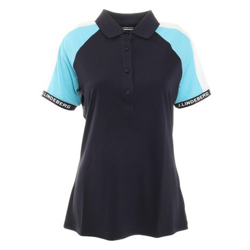 J.LINDEBERG ゴルフウェア Perinne 半袖ポロシャツ 072-24348-098 （レディース）