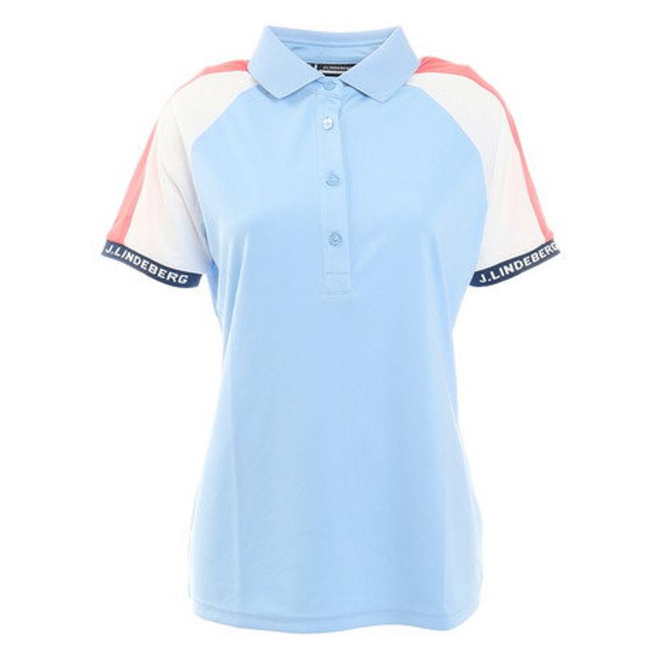 【7/17 9:59までエントリーでP5倍!】J.LINDEBERG(レディース)ゴルフウェア Perinne 半袖ポロシャツ 072-24348-093