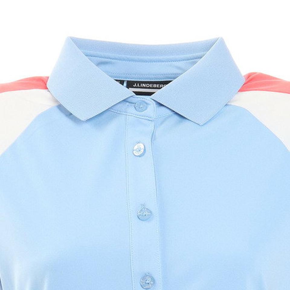 【7/17 9:59までエントリーでP5倍!】J.LINDEBERG(レディース)ゴルフウェア Perinne 半袖ポロシャツ 072-24348-093
