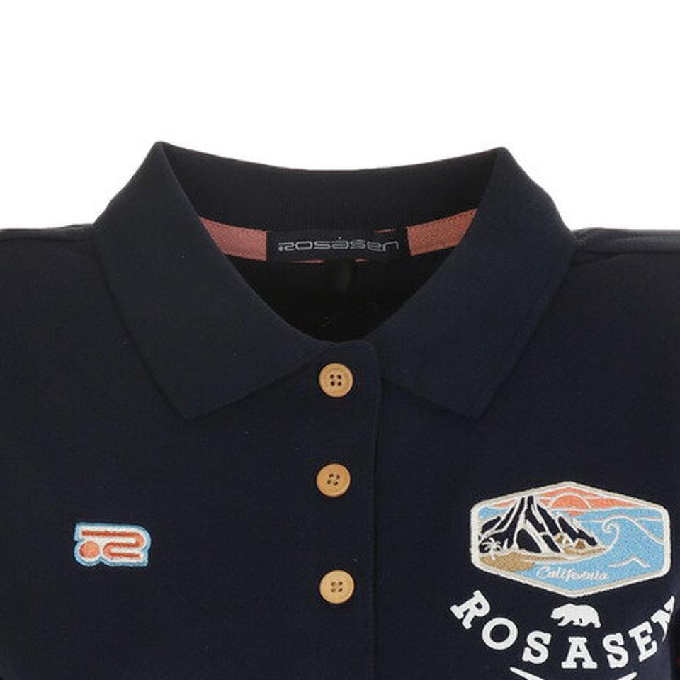 ROSASEN ゴルフウェア ロゴ盛半袖シャツ 045-22244-098 (レディース)