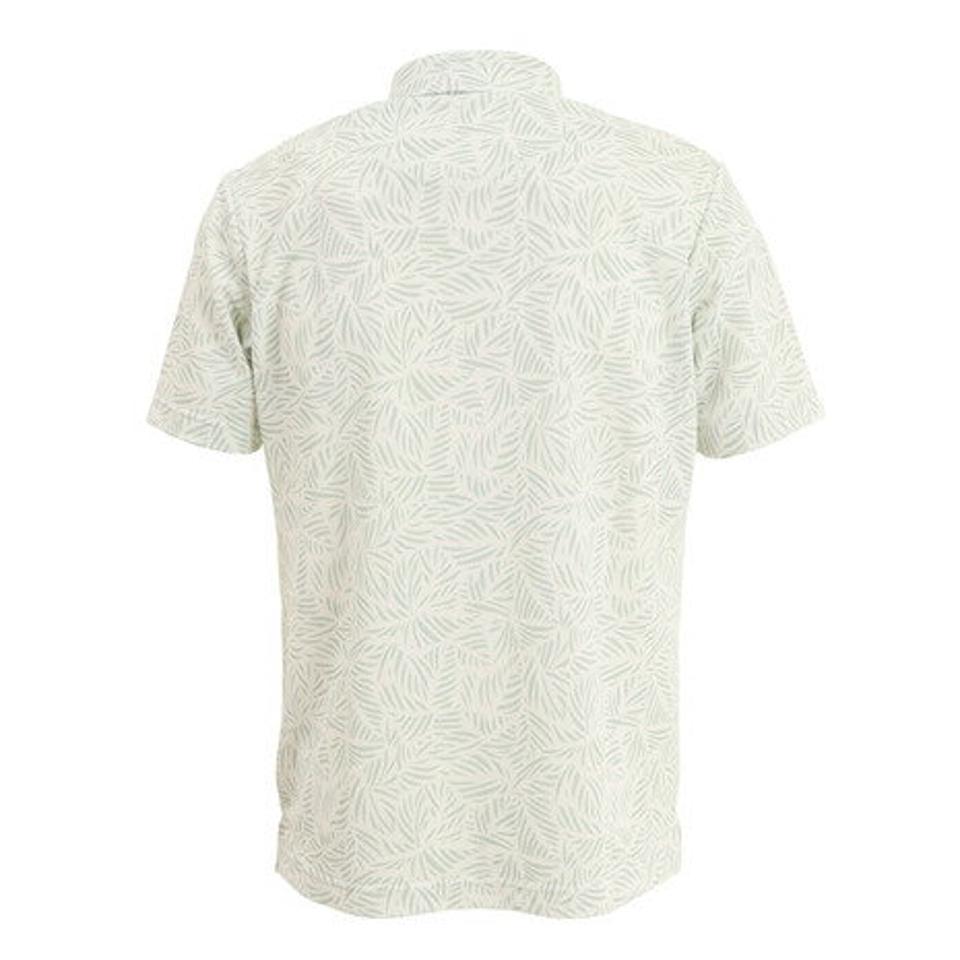 マンシングウエア(MUNSING WEAR) ゴルフウェア アウトラスト鹿の子リーフ柄半袖シャツ MGMTJA01CH (メンズ)